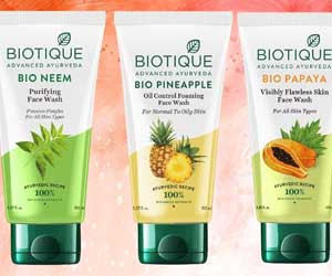 biotique papaya neem honey face wash price