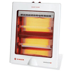 singer quartz heat glow plus 800 watt room heater