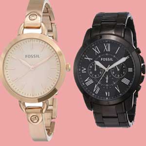 Fossil Couple Watches in India