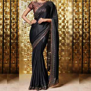 Crepe saree under 500