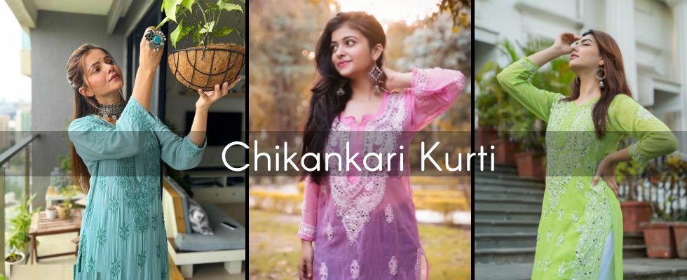 Best Chikankari Kurti With Mirror Work in India
