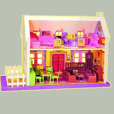 Amisha Gift Gallery Dollhouse for Girls 2 Room Set
