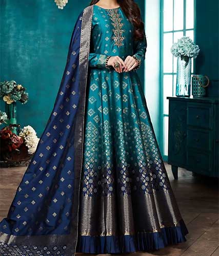 Anarkali Dress with cigarette pants