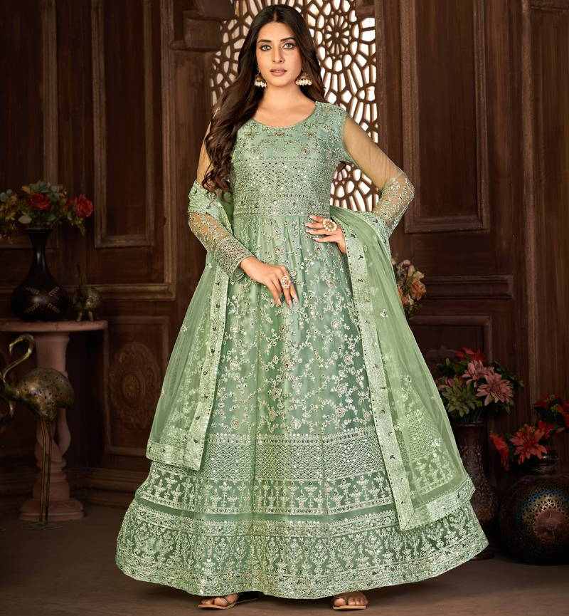 Anarkali With Salwar And Dupatta