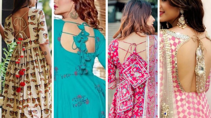 Backless Blouse Designs for Anarkalis and Salwar Suits