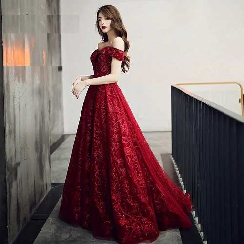 ball gown long frock designs