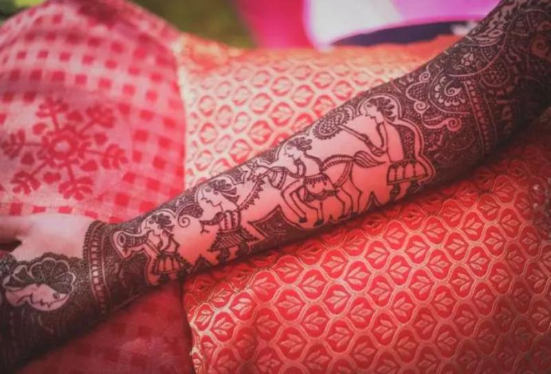 Baraat and Doli Mehndi Design