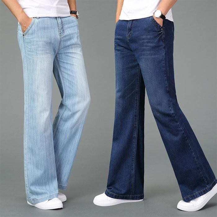 Bell bottom pants and jeans for women