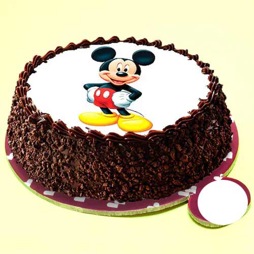 Black forest mickey mouse cake design