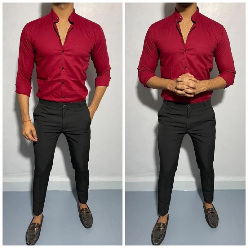 Black Pant Matching Shirt To Have A Majestic Look
