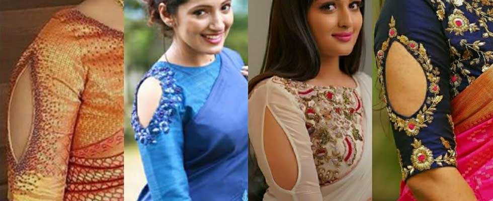 new blouse sleeves key hole design patterns