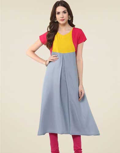 Cape Sleeves Designer Kurtis