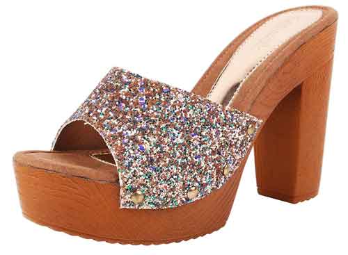 Catwalk Women Glitter Platform Heels
