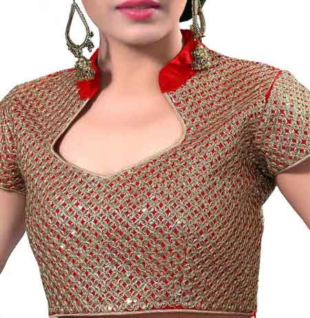 Chinese Collar Blouse Design