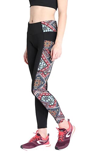 CHKOKKO Women Yoga Track Pants Gym Printed Pants