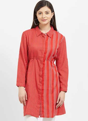 Collar Neck Fusion Kurtis