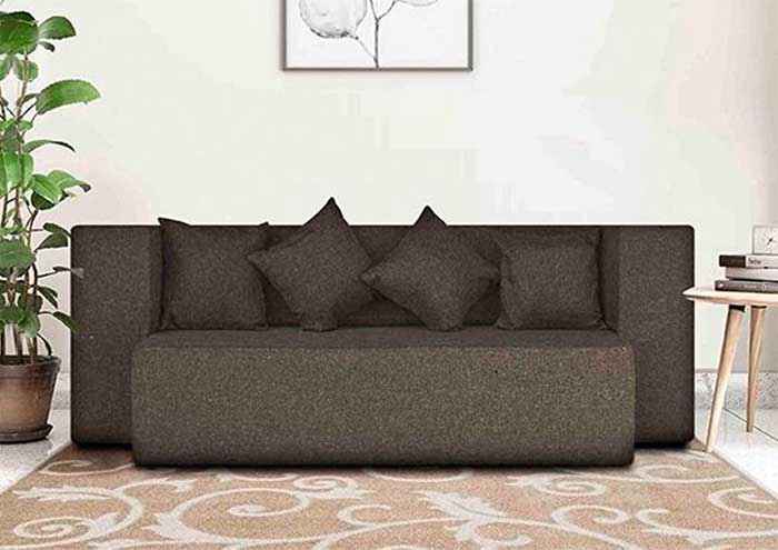 Comfort Zila Sofa Cum Bed Mattress Jute Fabric