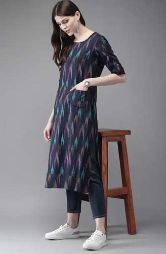 Designer Ikkat Kurtis