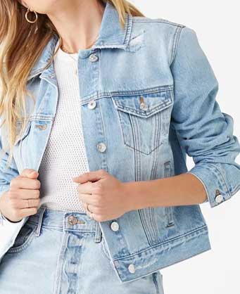 Distressed Denim Jacket