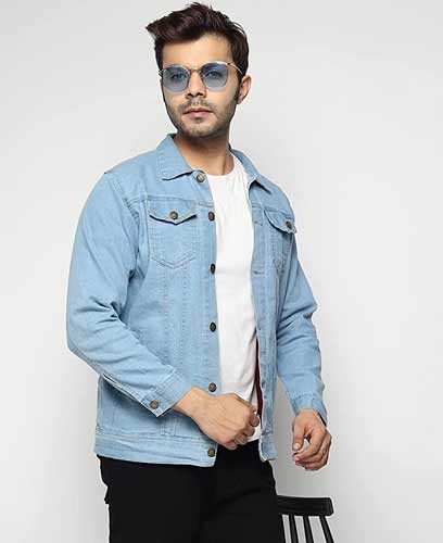 Dock street Casual Denim Jacket For Men