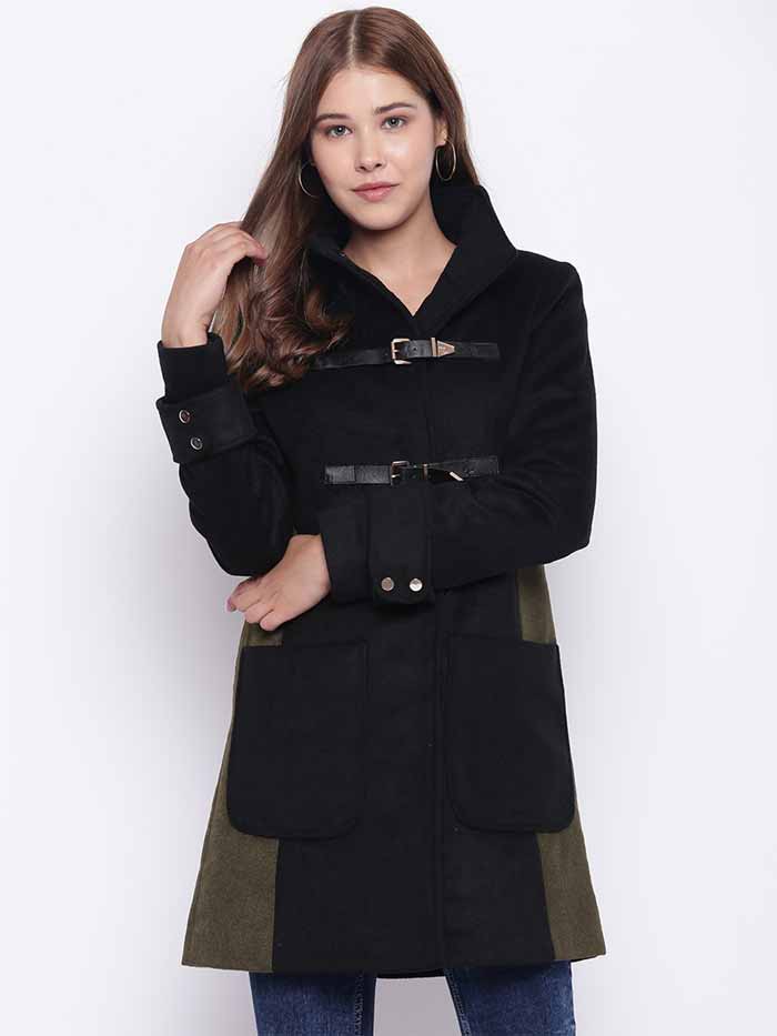 Duffle Coat with Saree