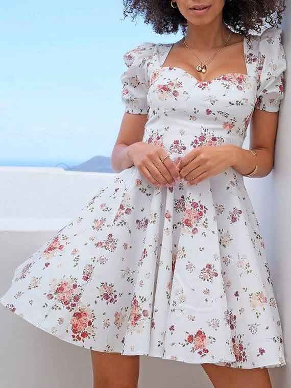 fit flare frock design for women