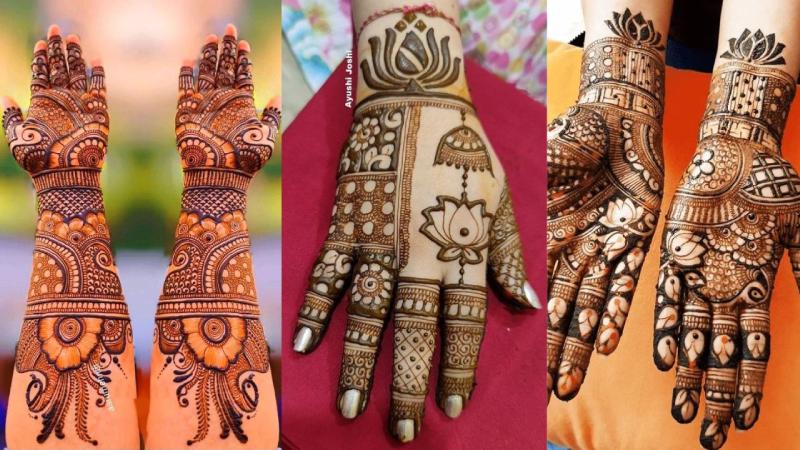 Floral Elements in Bridal Mehndi Design