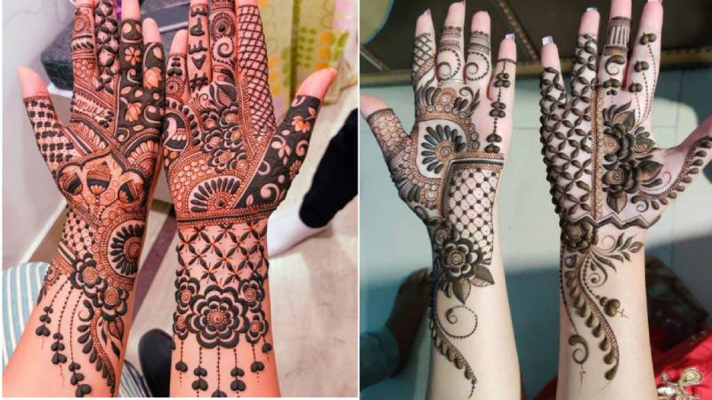 Full Front Mehndi Design For A Fulfilled Look