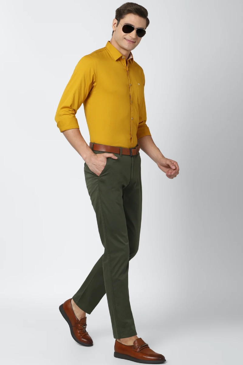 Green Pants with Yellow Shirt