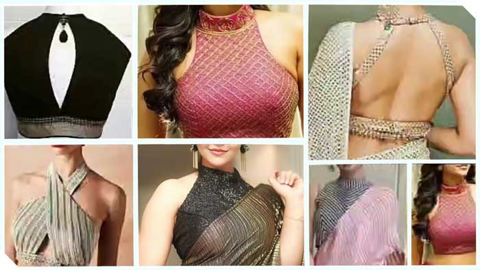 Halter Neck Blouse Design
