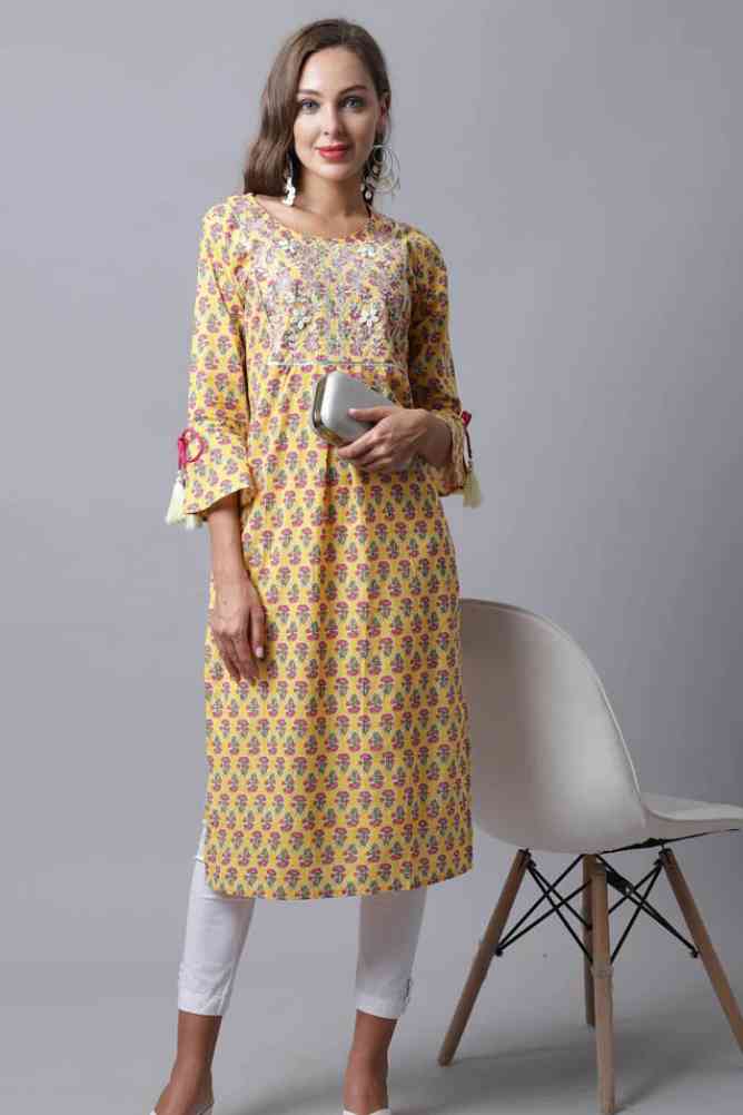Jaipuri in Rajnandini Cotton Kurti