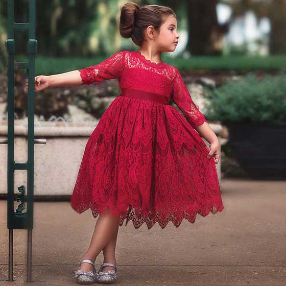 lace frock design for kids babies