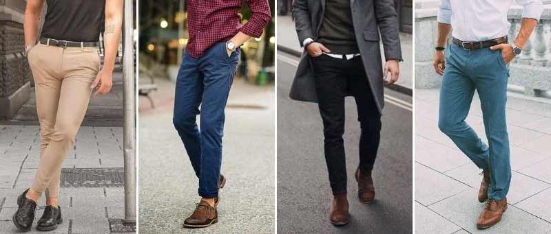 LACE-UP SHOES WITH CHINOS