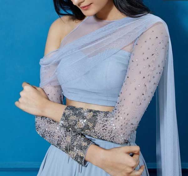 latest net sleeves blouse patterns