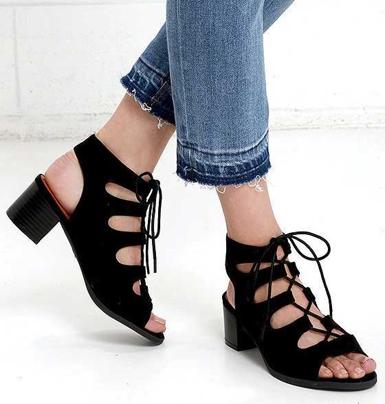 Low Gladiator Heels