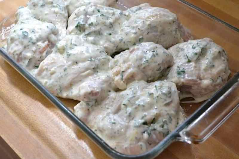 Marinate the chicken in yoghourt