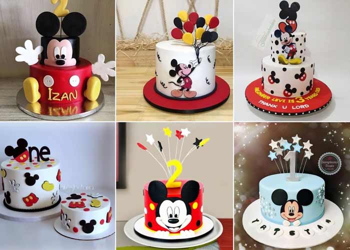 Mickey mouse themed cake design