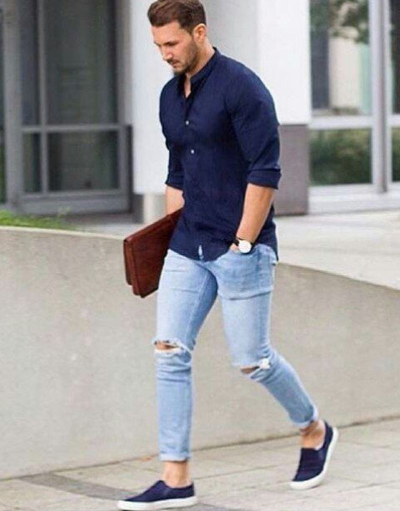 Light Blue Jeans Combination Ideas For Men | Jeans With Shirt | by Look  Stylish - YouTube