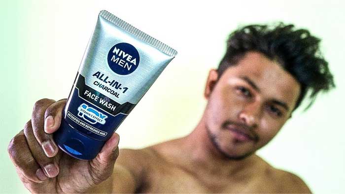 Nivea all-in-one charcoal face wash for Men