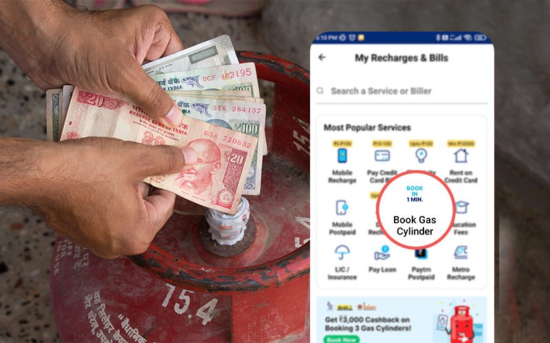 Online Payment and Subsidy in Indane Gas Booking