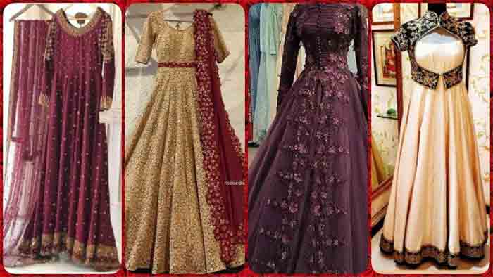 Party Wear Long Frock Design