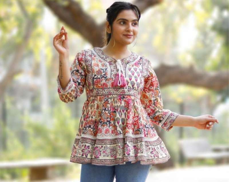 Peplum Style Short Kurti