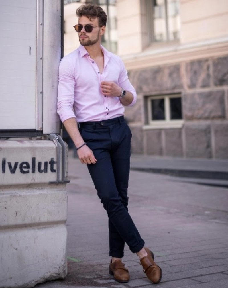Pink Shirt Matching Pants