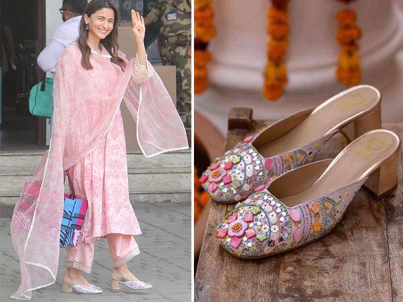 Pink Wedges And The Amazing Look Of Alia Bhatt