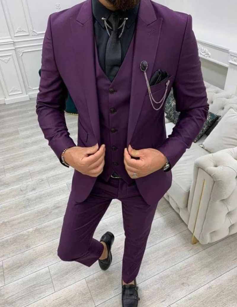 Purple Coat Pant
