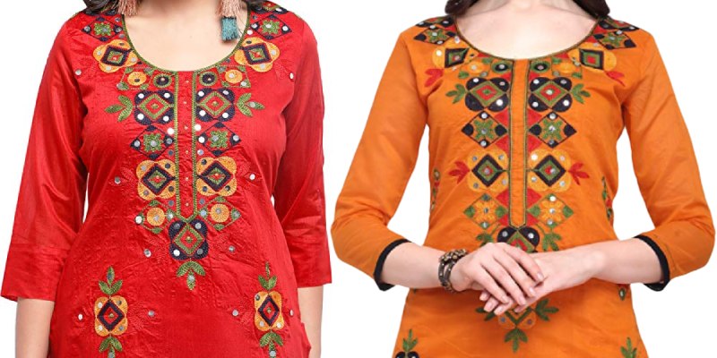 Rajasthani Mirror Work Kurtis Online
