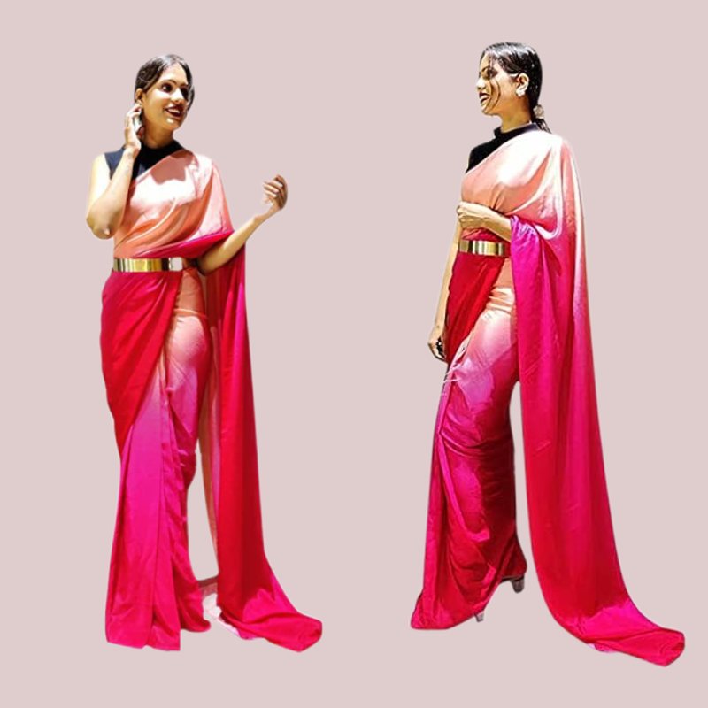 Shiv Textiles Women Polyester Ready To Wear Saree