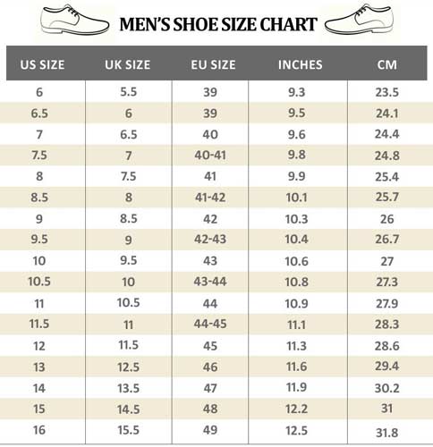US Shoe Size To India Conversion Sizing Guide Charts 56 OFF