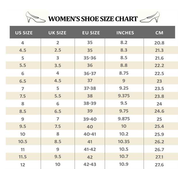 Shoe Size Chart For India: How to Find the Right One!