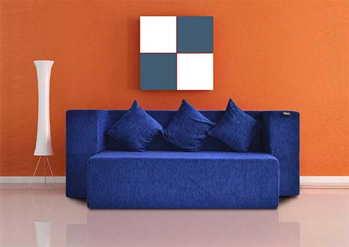 Siesta Sofa Cum Bed Mattress Molphino Fabric